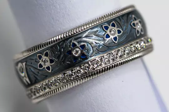 Wellendorff Ring with Diamonds Blueberries Ring size 57 photo 10