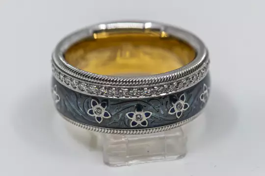 Wellendorff Ring with Diamonds Blueberries Ring size 57 photo 13