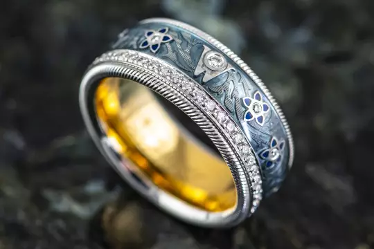 Wellendorff Ring with Diamonds Blueberries Ring size 57 photo 15