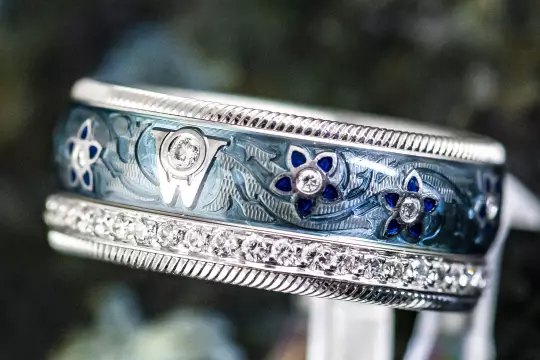 Wellendorff Ring with Diamonds Blueberries Ring size 57 photo 2