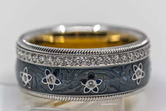 Wellendorff Ring with Diamonds Blueberries Ring size 57 photo 6