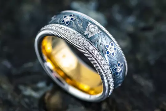 Wellendorff Ring with Diamonds Blueberries Ring size 57 photo 1