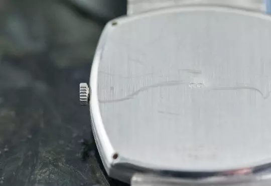 Piaget TV Screen Clous De Paris very rare 12427 A 4 Lapis Lazuli dial white gold photo 16