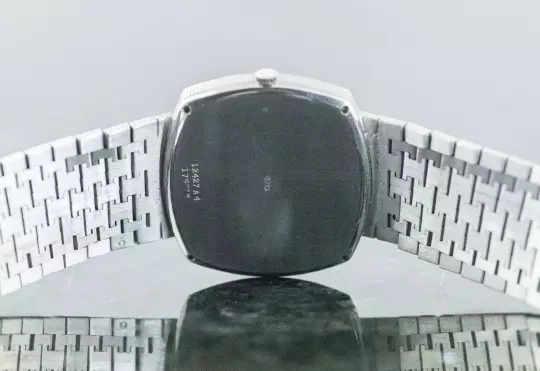 Piaget TV Screen Clous De Paris very rare 12427 A 4 Lapis Lazuli dial white gold photo 4