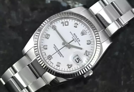 Rolex Oyster Perpetual Date 34 115234 white diamond dial CC100 Full Set 2017 photo 1