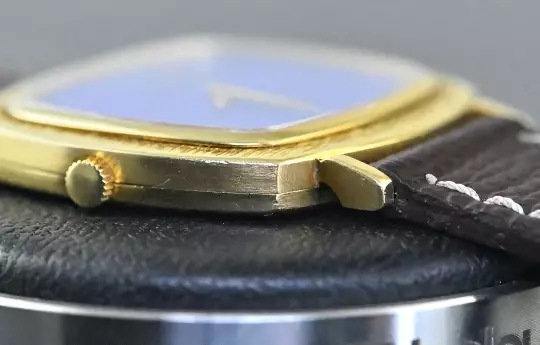 Piaget very rare TV Screen 12434 perfect Lapis Lazuli dial Yellowgold photo 5