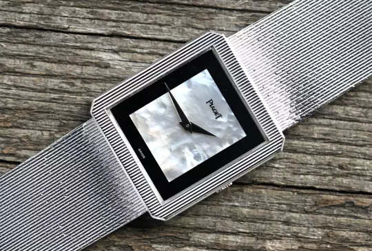 Piaget rare Vintage Protocole 9154 MOP / Onyx Dial orig. whitegold bracelet photo 13