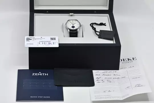 Zenith Elite Moonphase 03.3100.692/01.C922 Steel Full Set + invoice 2024 photo 10