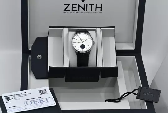 Zenith Elite Moonphase 03.3100.692/01.C922 Steel Full Set + invoice 2024 photo 6