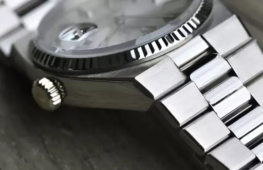 Rolex very rare Day-Date Oysterquartz 19019 white gold Collectors Full Set photo 7