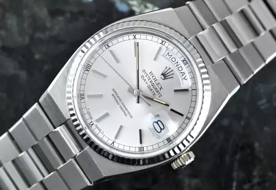 Rolex very rare Day-Date Oysterquartz 19019 white gold Collectors Full Set photo 1