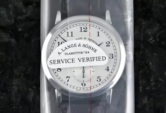 A. Lange & Söhne 1815 206.025 Platinum German Full Set Lange Service Oct. 2025 photo 2