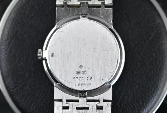 Piaget rare Vintage Dress Watch 9701 A 6 Lapislazuli dial white gold photo 3