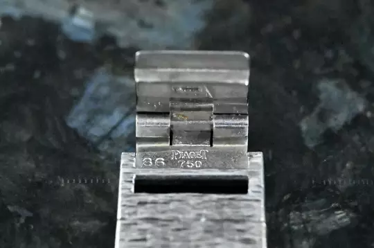 Piaget rare Vintage Dress Watch 9701 A 6 Lapislazuli dial white gold photo 5