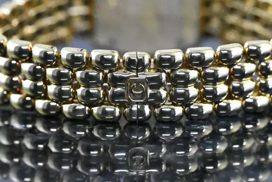 Chopard Gstaad 5229 32/5120/11 Diamond bezel yellow gold orig. gold bracelet photo 4