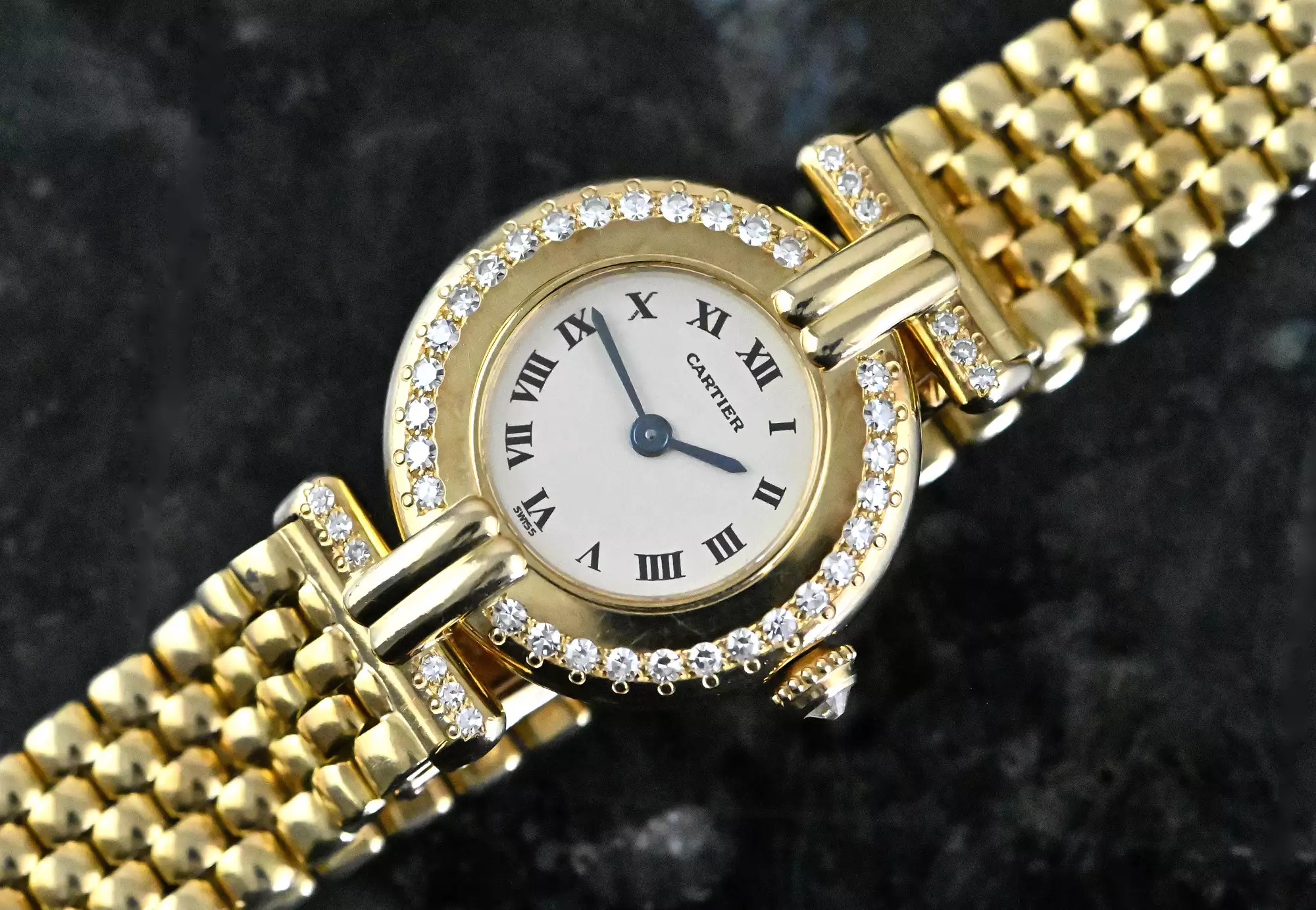 Cartier Lady Colisee 8057911 Diamond Yellowgold with orig. gold bracelet