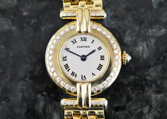 Cartier Lady Colisee 8057911 Diamond Yellowgold with orig. gold bracelet photo 2