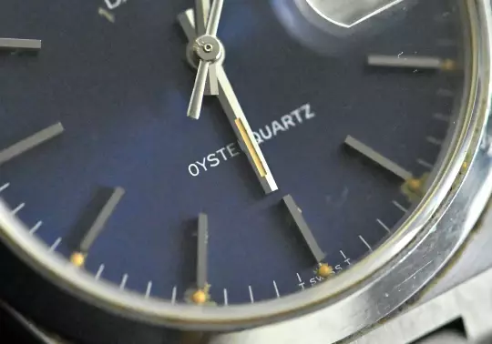 Rolex rare Datejust Oysterquartz 17000 MK 1 / first series blue dial unpolished photo 7