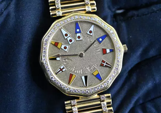 Corum rare Admirals Cup 44.810.65 V067 A012 Diamond orig. gold bracelet photo 1