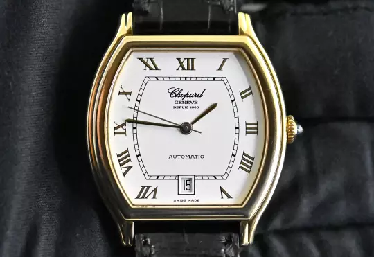 Chopard Tonneau 2247 Date Automatic yellow gold Full Set 2002 photo 12