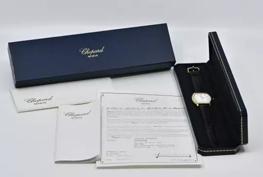 Chopard Tonneau 2247 Date Automatic yellow gold Full Set 2002 photo 3