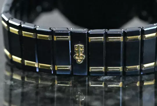 Corum rare Admiral's Cup 99.810.31 V-52 blue Steel & Gold Full Set 1993 photo 5