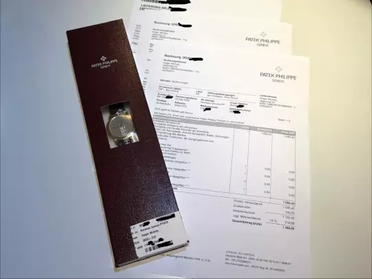 Patek Philippe Calatrava 5032 yellow gold double sealed Patek Service May 2026 photo 2