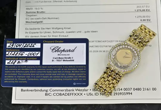 Chopard Happy Diamonds 212856 original yellow gold bracelet Chopard Service 2026 photo 10