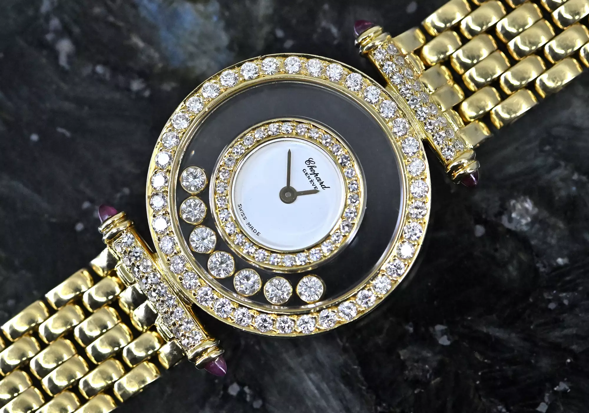 Chopard Lady Happy Diamonds 4993 original yellow gold bracelet 