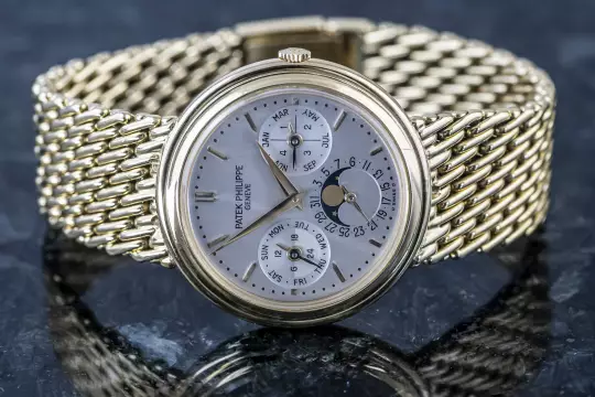 Patek Philippe Perpetual Calendar 3945 yellow gold double sealed PP service 2026 photo 19