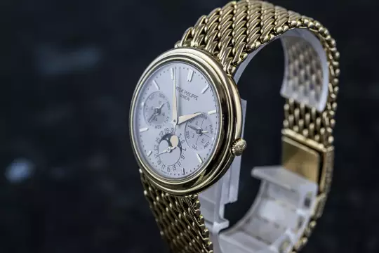Patek Philippe Perpetual Calendar 3945 yellow gold double sealed PP service 2026 photo 22