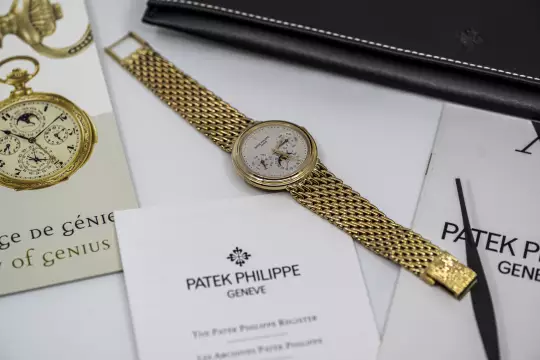 Patek Philippe Perpetual Calendar 3945 yellow gold double sealed PP service 2026 photo 23
