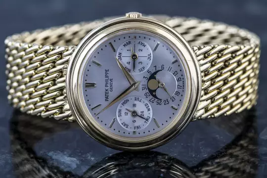 Patek Philippe Perpetual Calendar 3945 yellow gold double sealed PP service 2026 photo 5