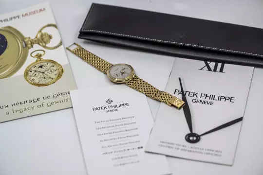 Patek Philippe Perpetual Calendar 3945 yellow gold double sealed PP service 2026 photo 6