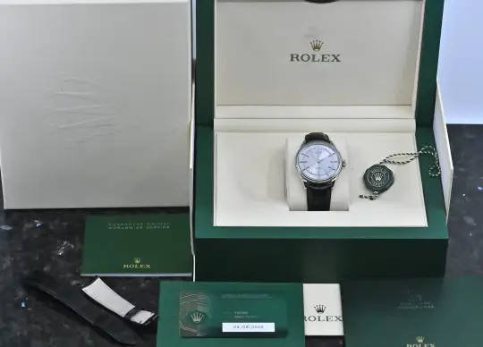 Rolex Cellini Time 50509 silver dial white gold Full Set 2020  photo 3