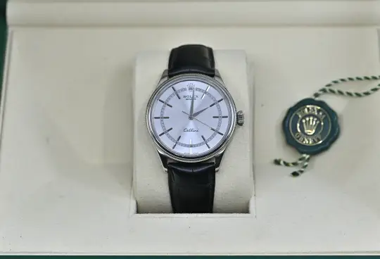 Rolex Cellini Time 50509 silver dial white gold Full Set 2020  photo 7