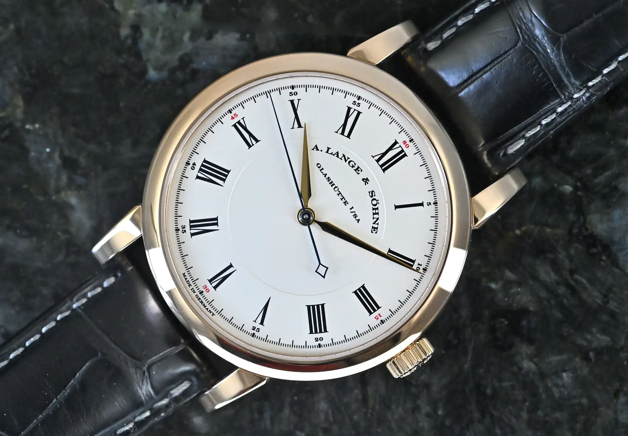 A. Lange & Söhne Richard Lange 232.032 red gold German Full Set