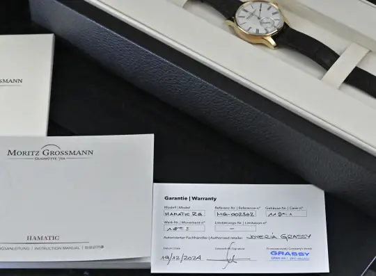 Moritz Grossmann MG-002302 Hamatic rose gold Automatic hammer winding Full Set photo 9