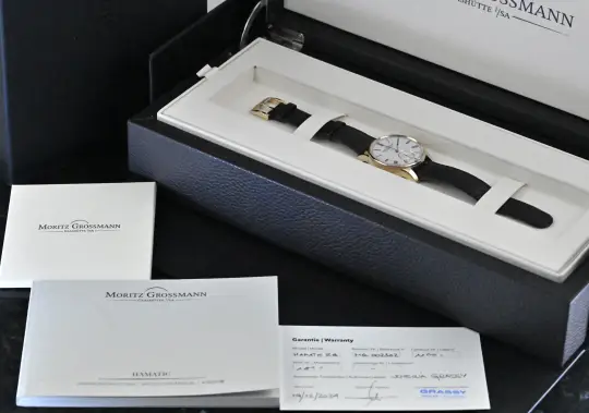 Moritz Grossmann MG-002302 Hamatic rose gold Automatic hammer winding Full Set photo 3