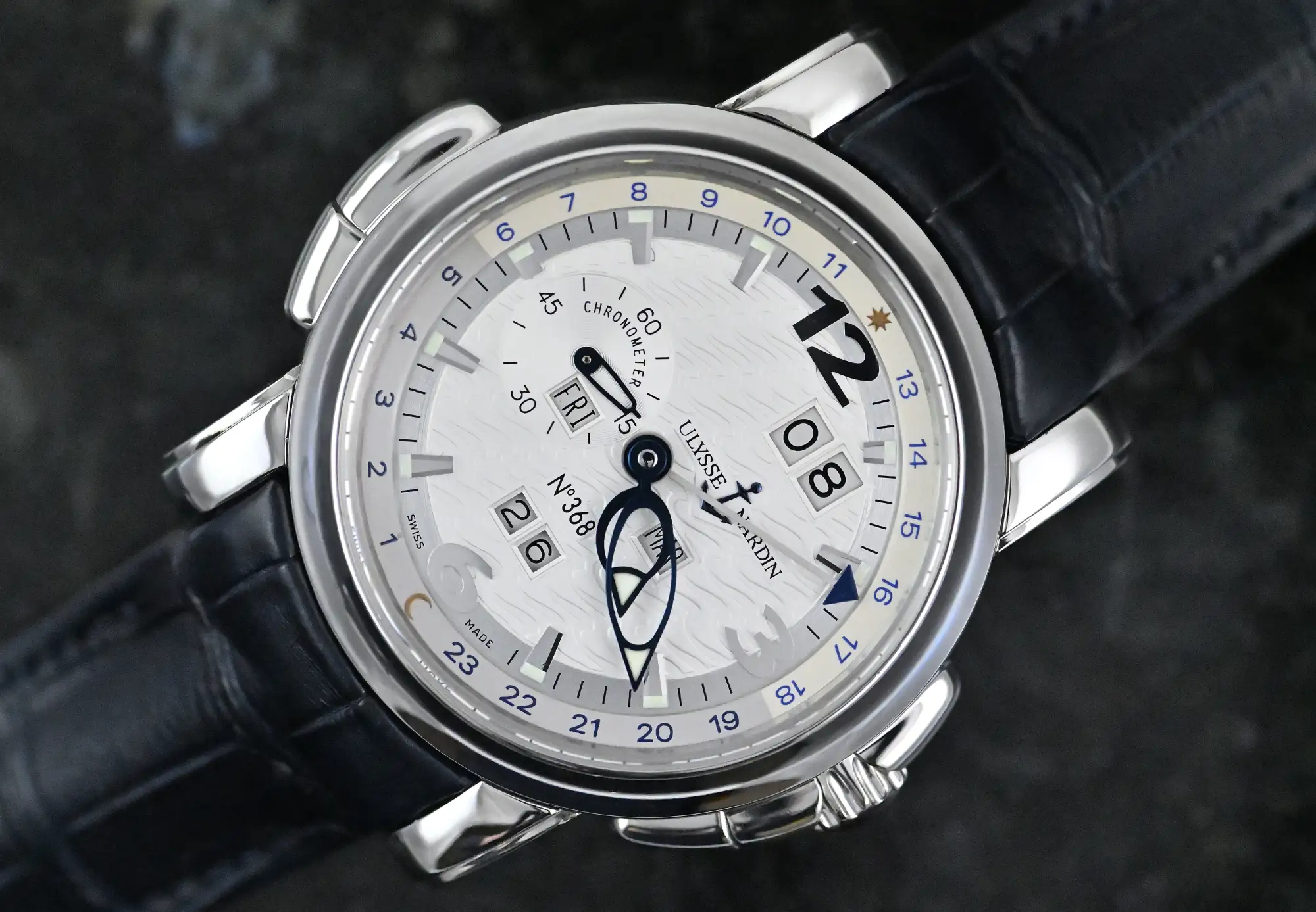 Ulysse Nardin GMT +/- Perpetual Calendar 329-60 platinum Full Set UN service 26
