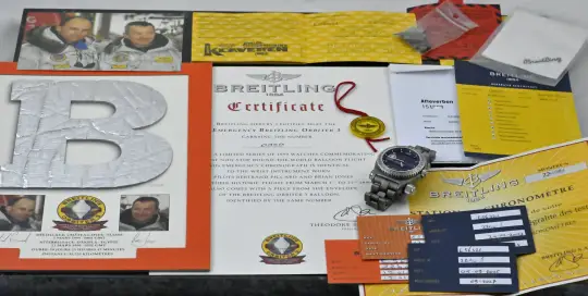 Breitling Emergency Orbiter E56321 limited Edition titanium Full Set Service 25 photo 3