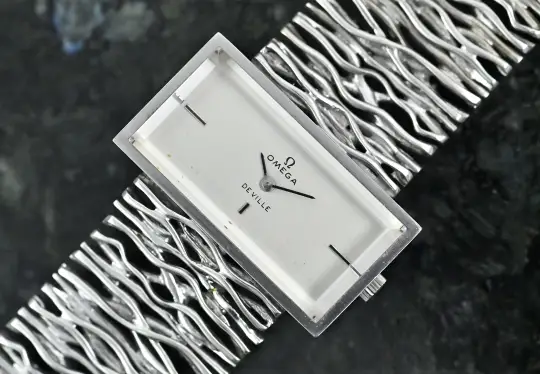 Omega Vintage De Ville 8270 Andrew Grima Time in Style white gold orig. bracelet photo 10