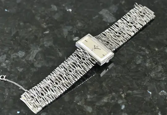 Omega Vintage De Ville 8270 Andrew Grima Time in Style white gold orig. bracelet photo 4