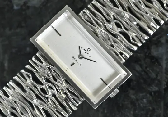 Omega Vintage De Ville 8270 Andrew Grima Time in Style white gold orig. bracelet photo 1