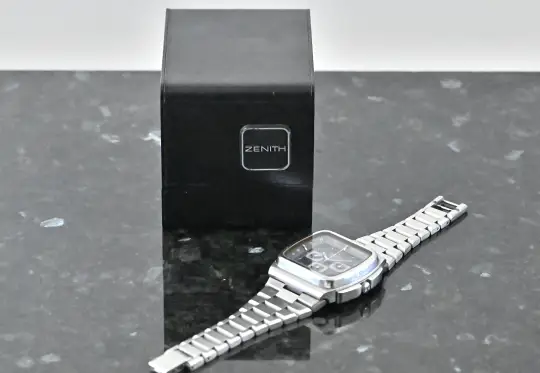 Zenith Vintage El Primero TV Screen 01-0200-415 blue dial with orig. box photo 3