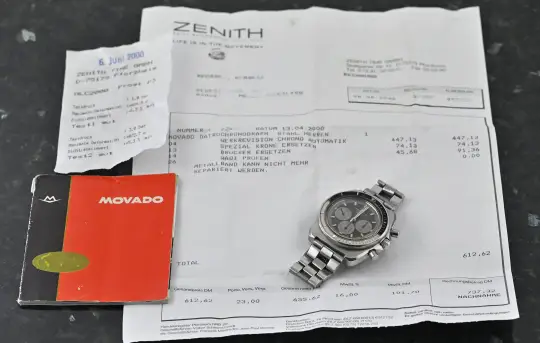 Movado Super Sub Sea Datron HS360 434-705-501 Gay Frères bracelet certificate 73 photo 3